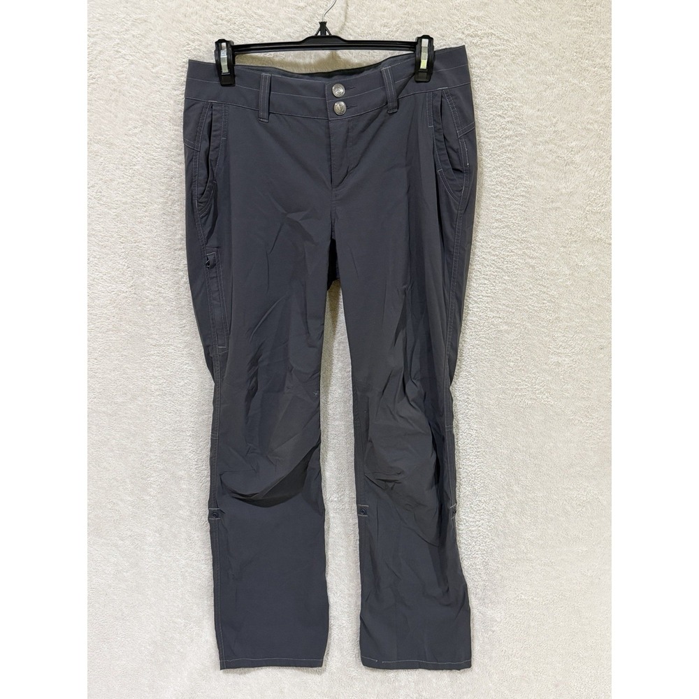 Marmot Women's Gray Hiking Pants Size 6 Outdoors Pockets Snap Roll Up‎ Camping